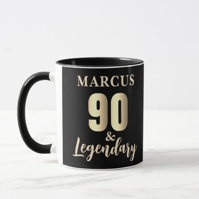 90 & Legendary Gold 90-årsdag  Mugg (Vänster)