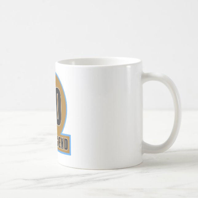 90 legendfödelsedagdesignerna kaffemugg (Höger)