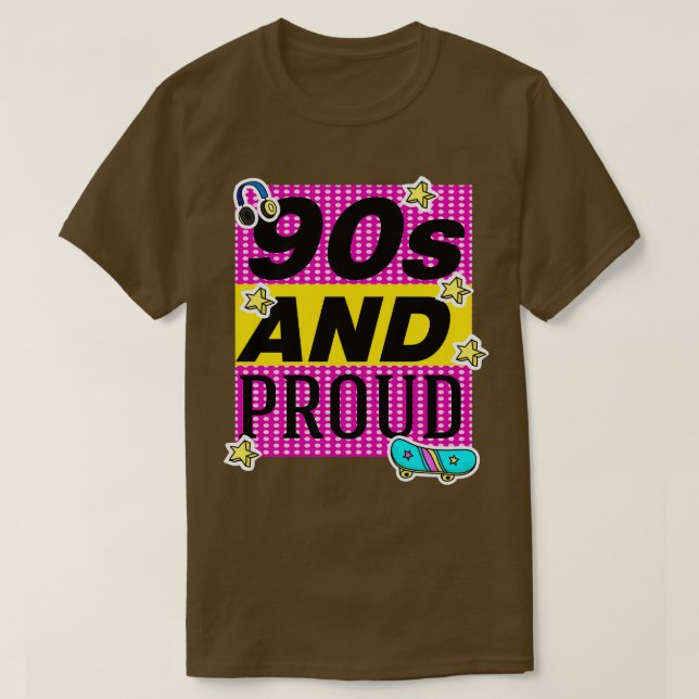 90 och stolt 2 t shirt (Design framsida)