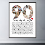 90 Orsaker till att vi Kärlek dig 90:e födelsedags Poster<br><div class="desc">Fira kärlek och skapa varaktiga minnen med detta skäl till varför jag Kärlekar er fotokollage. Med den här anpassadet kan du skapa en hjärtslitande och personlig-gåva som är perfekt för olika tillfälle, från bröllop-dagar till födelsedagar, Alla hjärtans dag eller bara för att. Varför jag Kärlek - Uttryck kärlek med ett...</div>