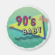 90:s Baby Mönster Magnet