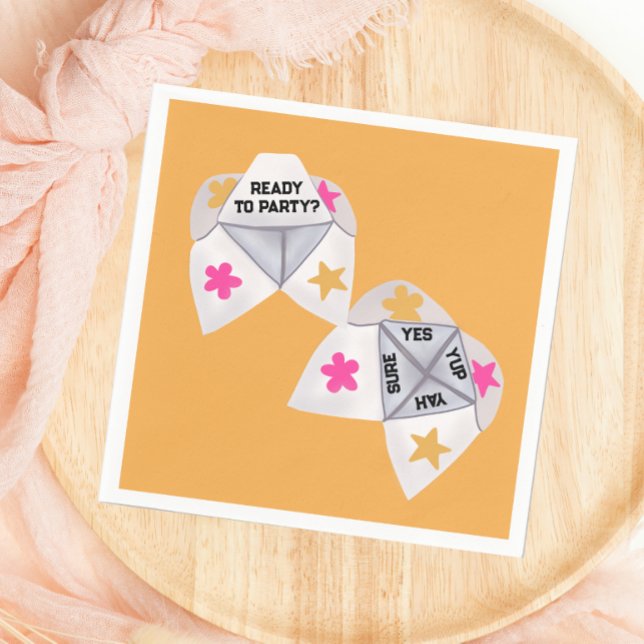 90:s Cootie Catcher Preppy Party Pappersservett (Skapare uppladdad)