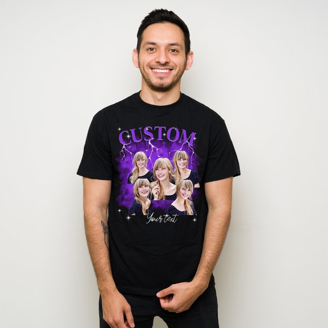 90:s fotfoto T-Shirt för anpassningsbar av botbene (Skapare uppladdad)