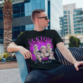 90:s fotfoto T-Shirt för anpassningsbar av botbene