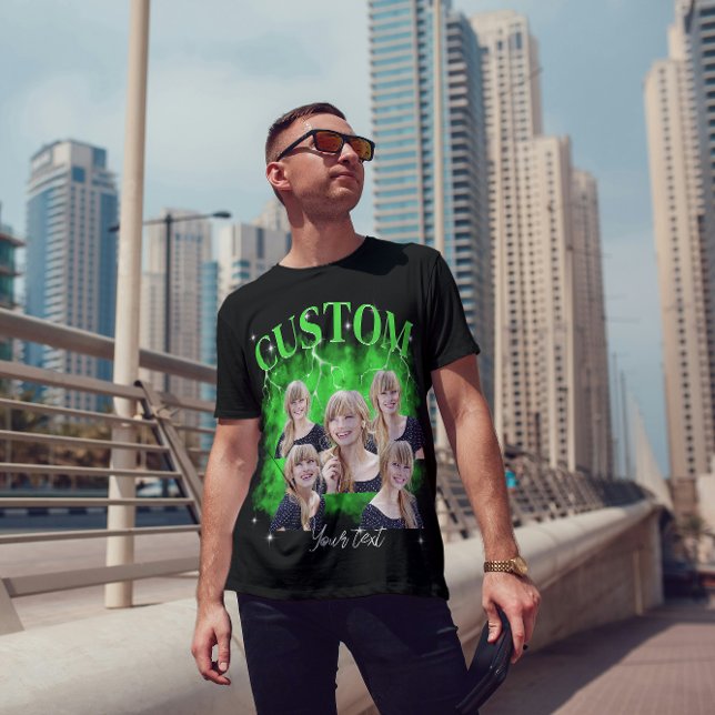 90:s fotfoto T-Shirt för anpassningsbar av botbene (Skapare uppladdad)