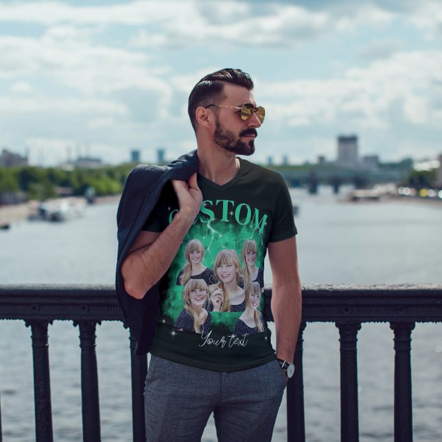 90:s fotfoto T-Shirt för anpassningsbar av botbene (Skapare uppladdad)