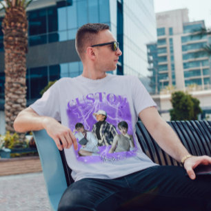 90:s fotfoto T-Shirt för anpassningsbar av botbene