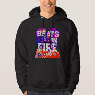 90:S HIP HOP BEATS PÅ BRAND DJ GRAPHIC HOODIE