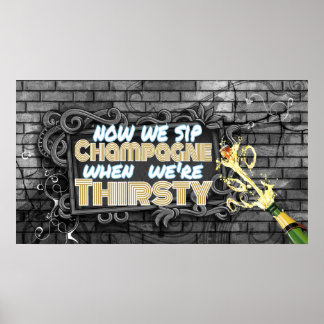 90:s Hip hop Champagne | Favorithändelse Poster