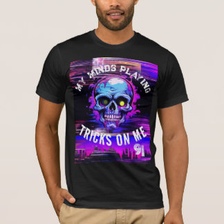 90:S HIP HOP MIN MINS SPELAR SKULL GRAFIK T SHIRT