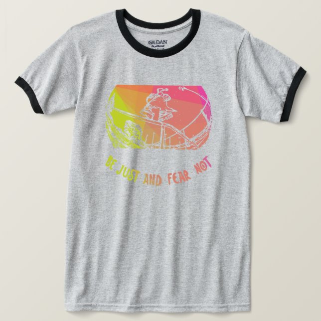 90:s inre skal - fruktan ej t shirt (Design framsida)
