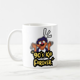 90’s Kid Forever - Nostalgia Tecknad Edition Kaffemugg