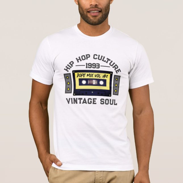 90:S KULTURKASSETTTERADE HIP HOP T SHIRT (Framsida)