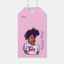 90:s Märkre för av Flickans födelsedag (Rosa)