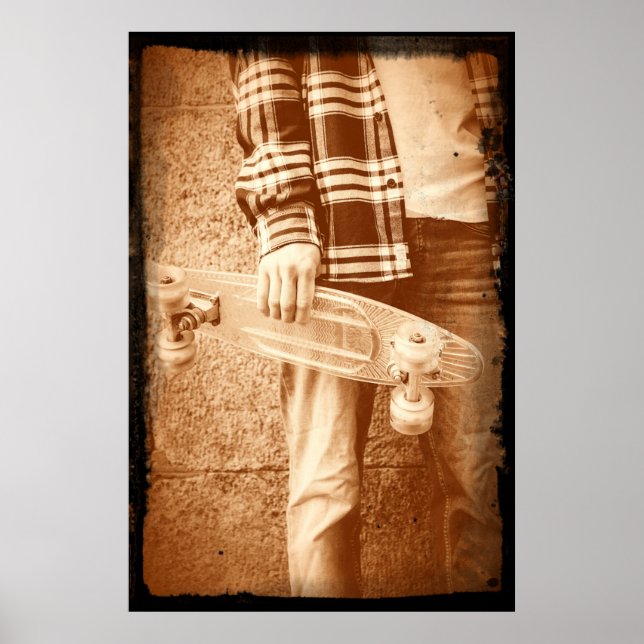 90:s Poster i Skateboard Old school (Framsidan)