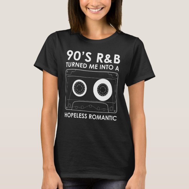 90:s R&B-hopplösa romantiska T Shirt (Framsida)