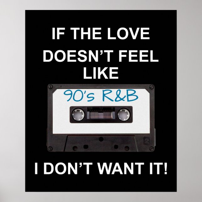 90:s R&B Kärlek Poster (Framsidan)