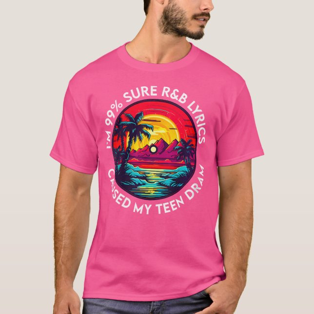 90:s RB Music För manar Women Girl Rnb Älskare Rry T Shirt (Framsida)