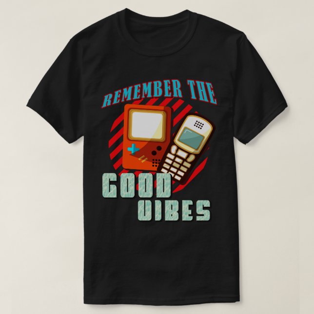 90:s Retro Vintage Tech Bootleg T Shirt (Design framsida)