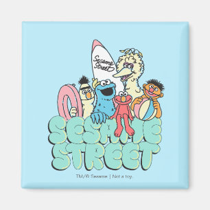 90:s Surfa för Sesame Street Vintage Magnet