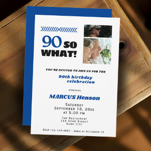 90 Så kul Milstolpe 90-årsdag Inbjudningar