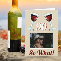 90 Så vad Motiverande Rött Vin 90-årsdag