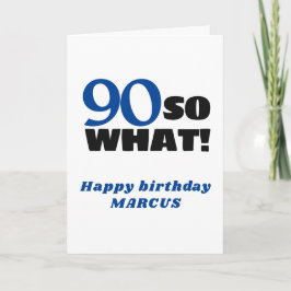90 Så vad Positiv Typografi 90-årsdag  Kort