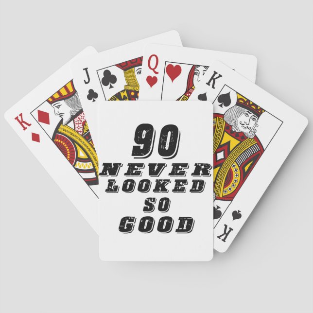 90 såg aldrig så bra ut casinokort (Baksidan)