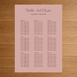 90 Sätesdiagram för kanel Ro Bröllop Poster