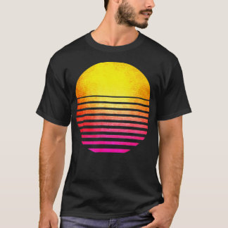 90-sekunders utmatning av Vintagen Sol Retro T Shirt