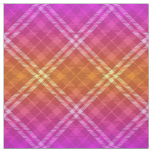 90-tal Bright Play Mönster Girly Rosa Gult Ombre Tyg