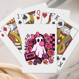 90-tal Bubblegum Aesthetic Retro Ghost Girl Hallow Casinokort