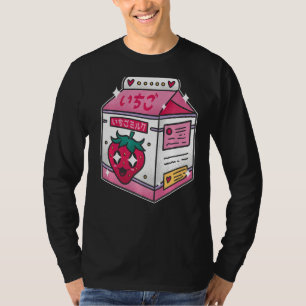 90-tal Egirl Eboy Mjölk Shake Carton Cute Japansk T Shirt