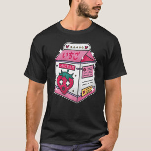 90-tal Egirl Eboy Mjölk Shake Carton Cute Japansk  T Shirt