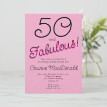 90-tal Femtio och fantastisk rosa 50-årsdag 