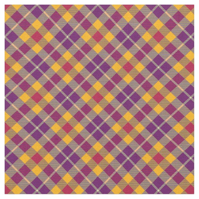 90-tal Inspired Slanted Play Grunge Gult Mönster Tyg (Närbild)