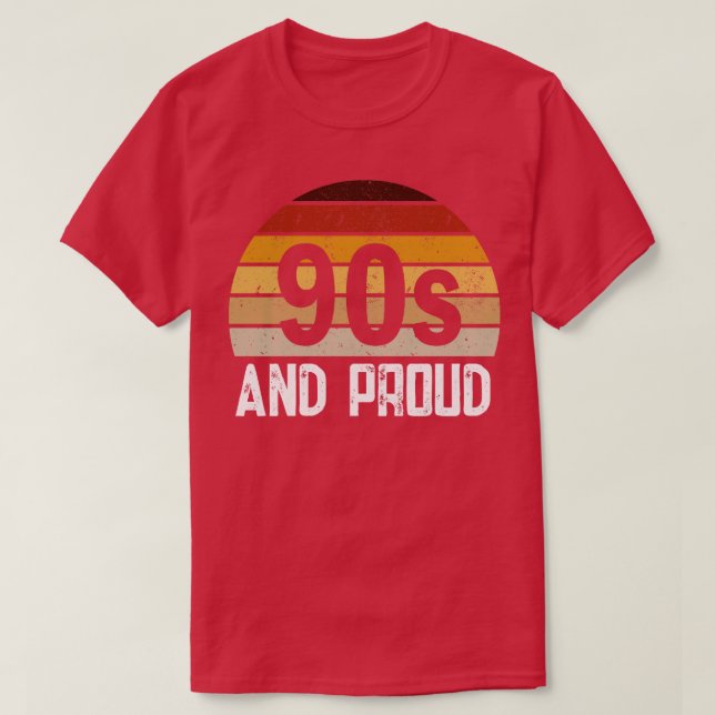 90-tal och stolt retro t shirt (Design framsida)