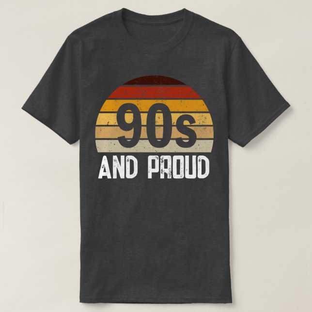 90-tal och stolt retro t shirt (Design framsida)