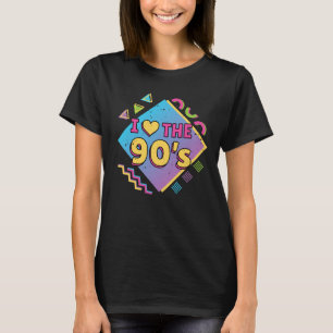 90-talet i Kärlek på 90-talet, nostalgia Retro Wom T Shirt