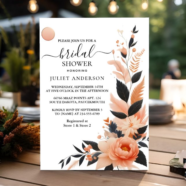 90-talets 90-talsfärgad Möhippa för Rosa i Orangen Inbjudningar (Skapare uppladdad)