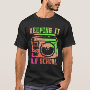 90-talets 90-talssida för bärbara stereoapparater t shirt