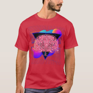 90-talets art Japan Flower Sakura Träd Vaporwave C T Shirt