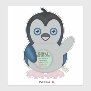 90-talets baksida - Pixel Spädbarn Plushie (Bubble Klistermärken