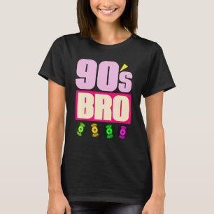 90-talets Bro 1990s Music Temaparty Vinyl Nineties T Shirt