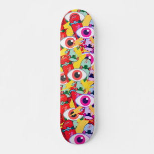 90-talets enkla skateboard öga