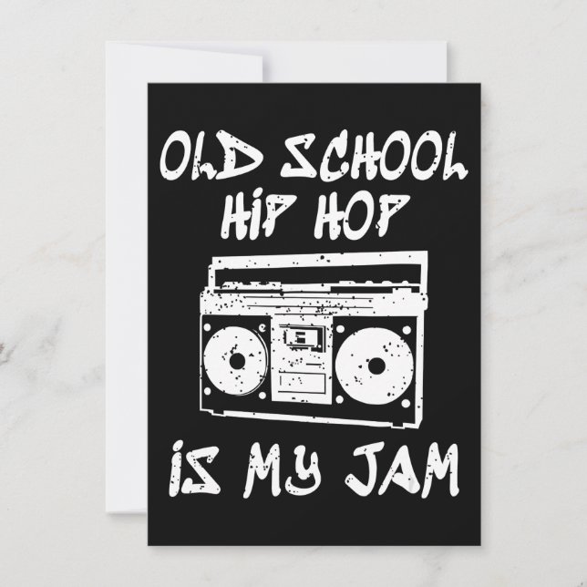 90-talets Hip hop Boombox Music Älskare Inbjudningar (Framsida)