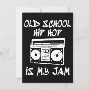 90-talets Hip hop Boombox Music Älskare Inbjudningar