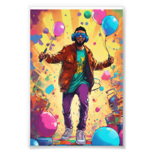 90-talets hip hop-konsert poster