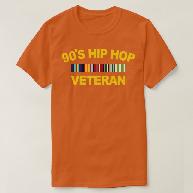 90-talets Hip hop Veterantekonst T Shirt (Design framsida)