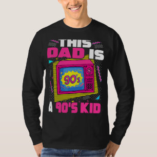 90-talets manar 90-tal Kid Pappa Aesthetic Fars da T Shirt